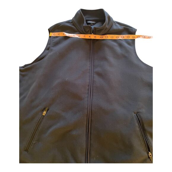 EUC Navy Blue Lands End Zip Up Fleece Vest Womens XL Gorpcore Sporty - Picture 9 of 10